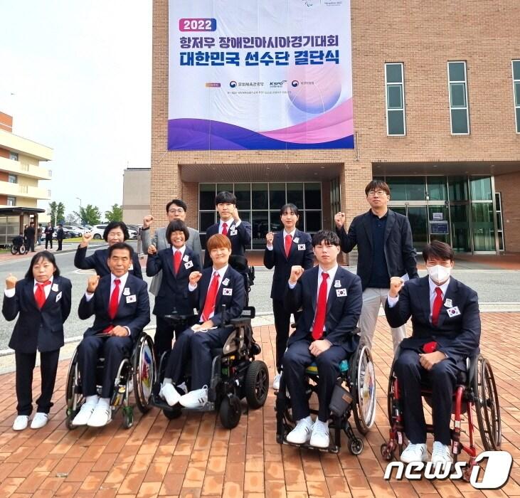 본문 이미지 - 항저우장애인아시아경기대회에 출전하는 전북선수들(전북장애인체육회 제공)/뉴스1