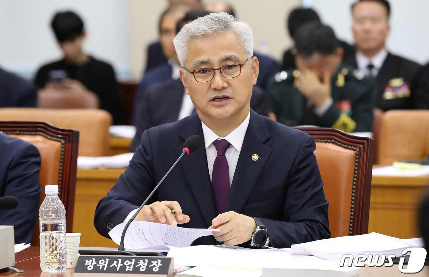 본문 이미지 - 엄동환 방위사업청장. 2023.10.16/뉴스1 ⓒ News1 임세영 기자