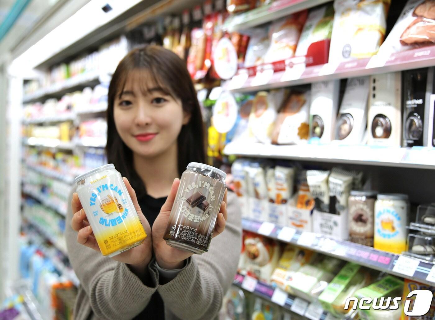 본문 이미지 - GS25 빌리엔젤 캔에 담긴 케이크 2종(GS리테일 제공)