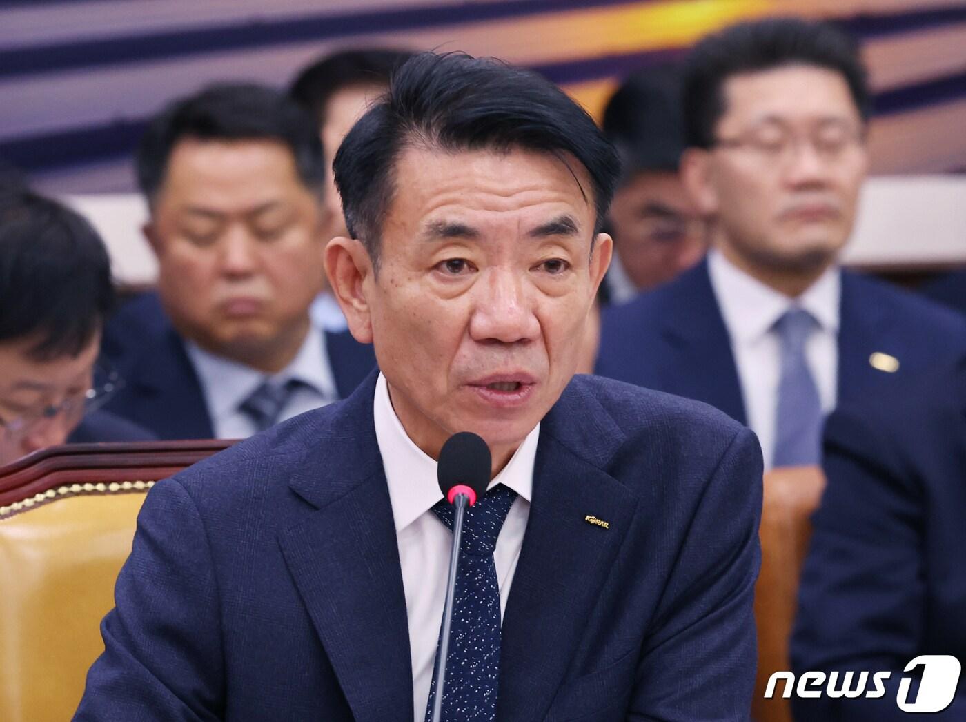 본문 이미지 - 한문희 한국철도공사 사장. 2023.10.17/뉴스1 ⓒ News1 송원영 기자