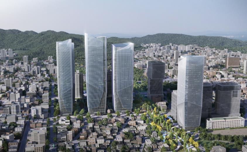 본문 이미지 - 세운지구 건축물 조감도(서울시 제공).