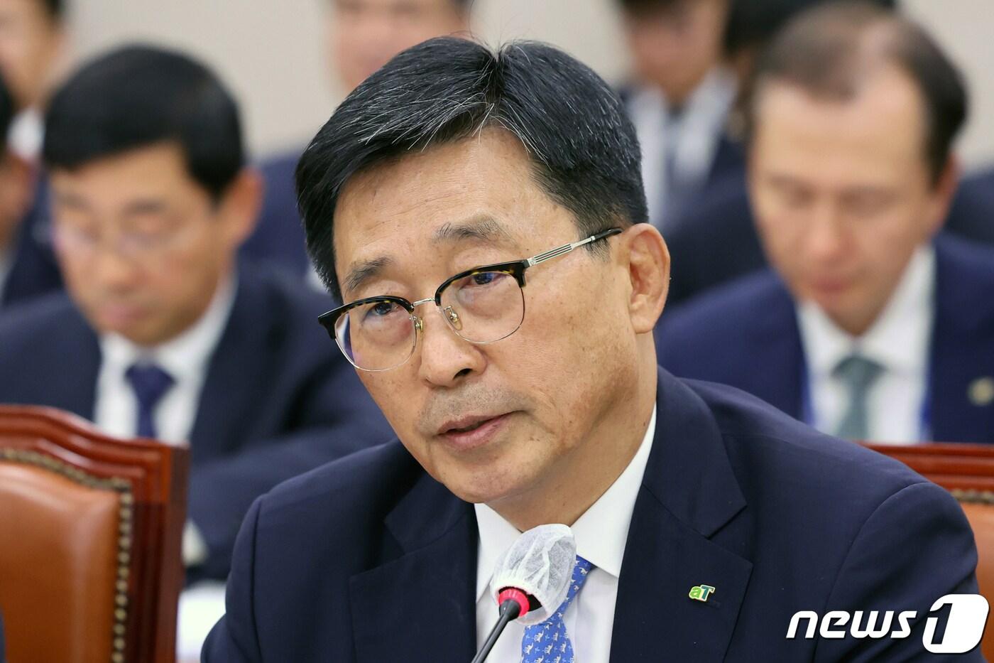 본문 이미지 - 김춘진 한국농수산식품유통공사(aT) 사장. 2023.10.18/뉴스1 ⓒ News1 황기선 기자