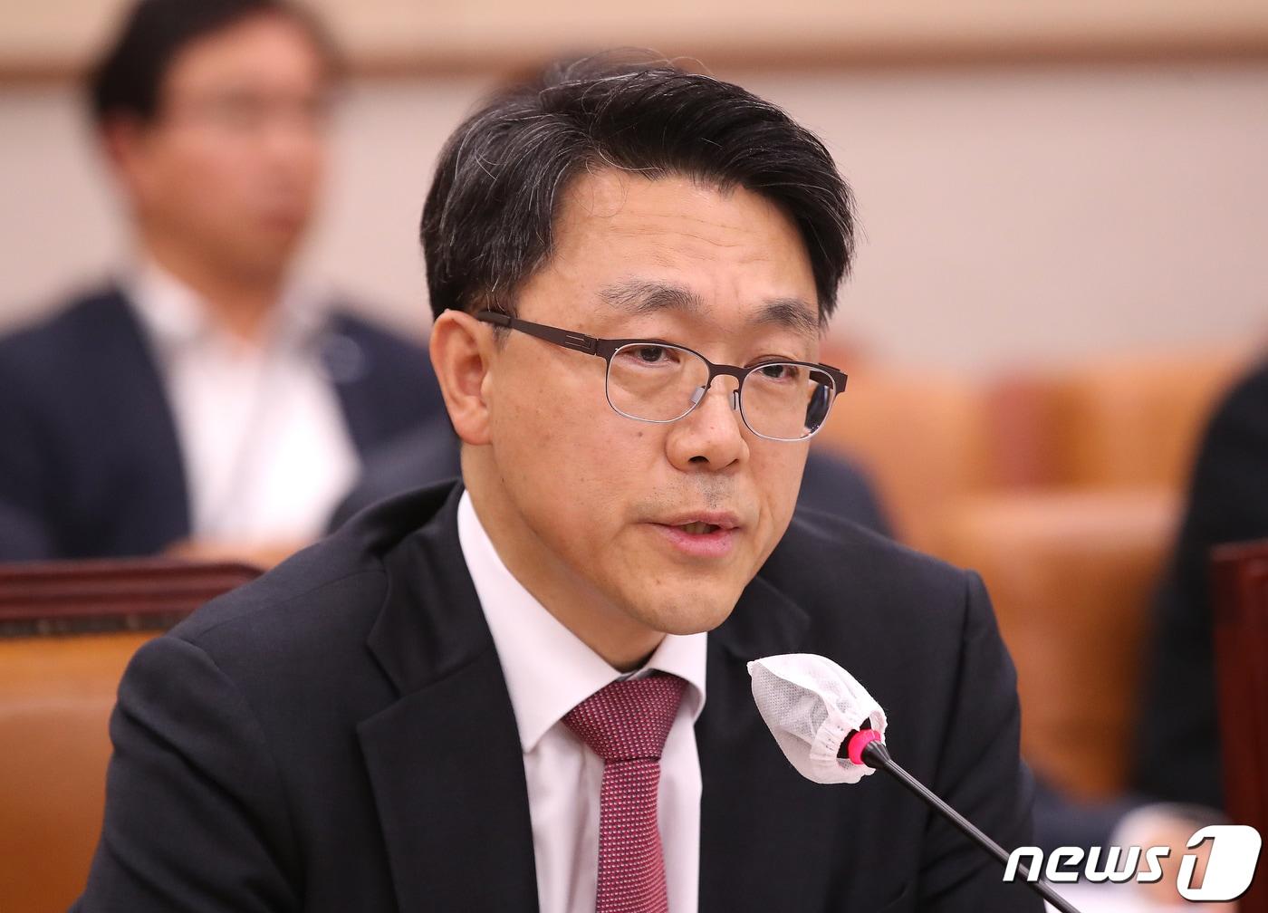 본문 이미지 - 김진욱 고위공직자범죄수사처장이 19일 서울 여의도 국회에서 열린 법제사법위원회 공수처에 대한 국정감사에서 의원들의 질의에 답하고 있다. 2023.10.19/뉴스1 ⓒ News1 임세영 기자