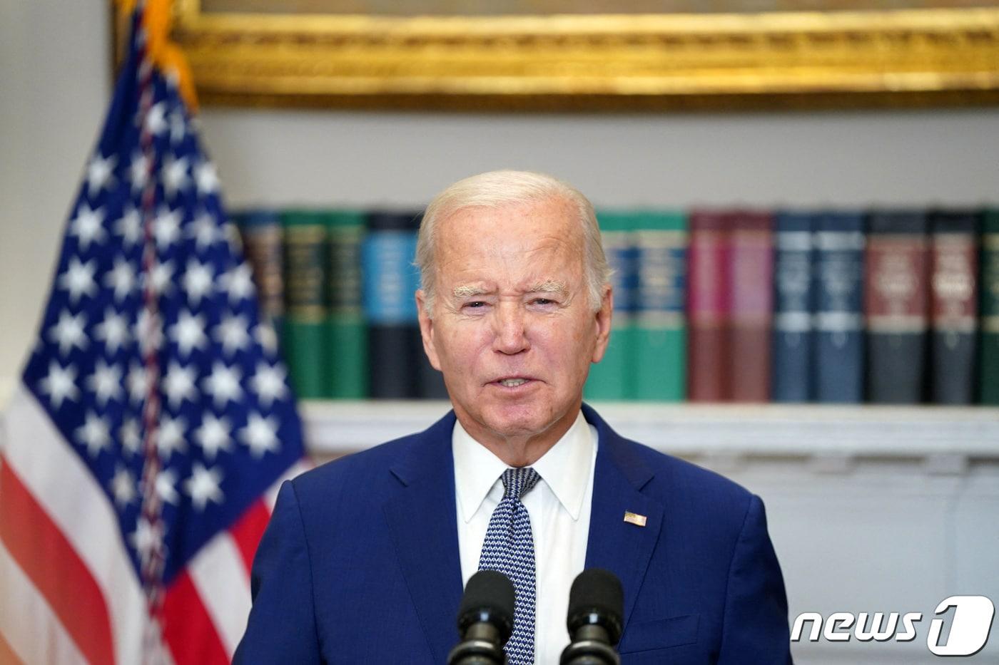 본문 이미지 - 조 바이든 미국 대통령. 2023.10.1. ⓒ 로이터=뉴스1 ⓒ News1 김성식 기자