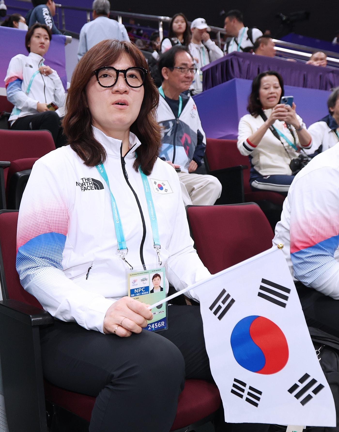 본문 이미지 -  장미란 문화체육관광부 2차관(대한장애인체육회 제공)