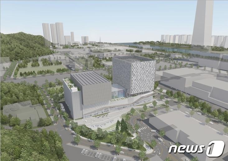 본문 이미지 - 대전 융복합 특수영상 콘텐츠 클러스터 설계 공모 당선작 조감도.(대전시 제공) ⓒ 뉴스1 DB