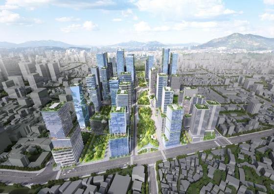 본문 이미지 - 세운재정비촉진구역 사업 조감도(서울시 제공)