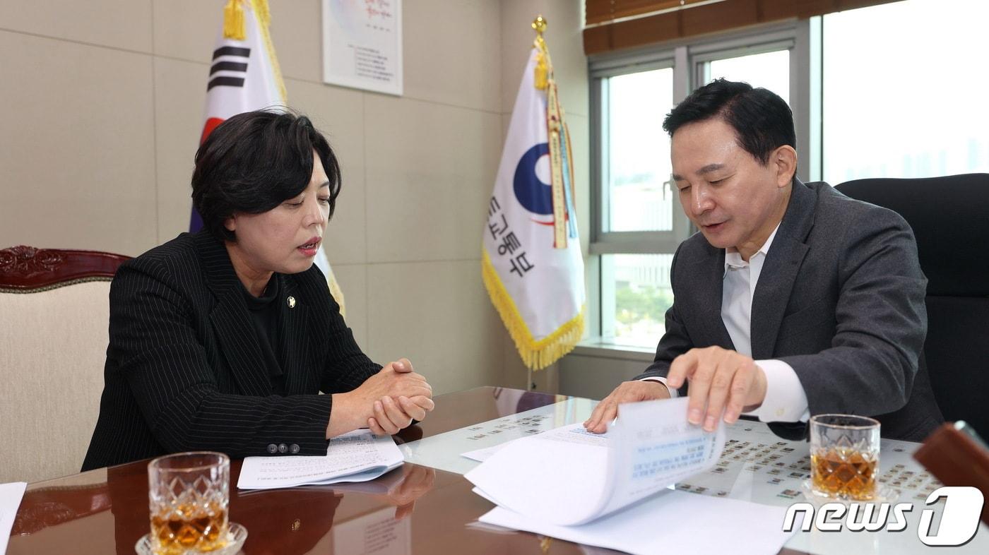 경기 과천시가 최근 '과천위례선'(위례과천선) 광역철도사업 관련 요구사항을 국토교통부에 건의했다.(과천시 제공)