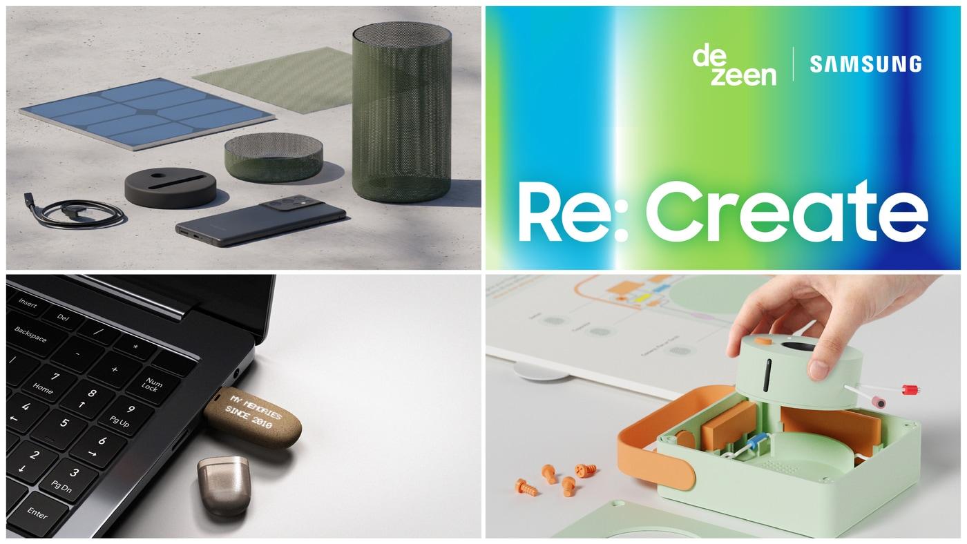 (오른쪽 위부터 시계 반대 방향으로) 공모전 포스터, 우승작 '솔라 룩아웃', 결선작 '메모리 캡슐', 결선작 '로빈'.