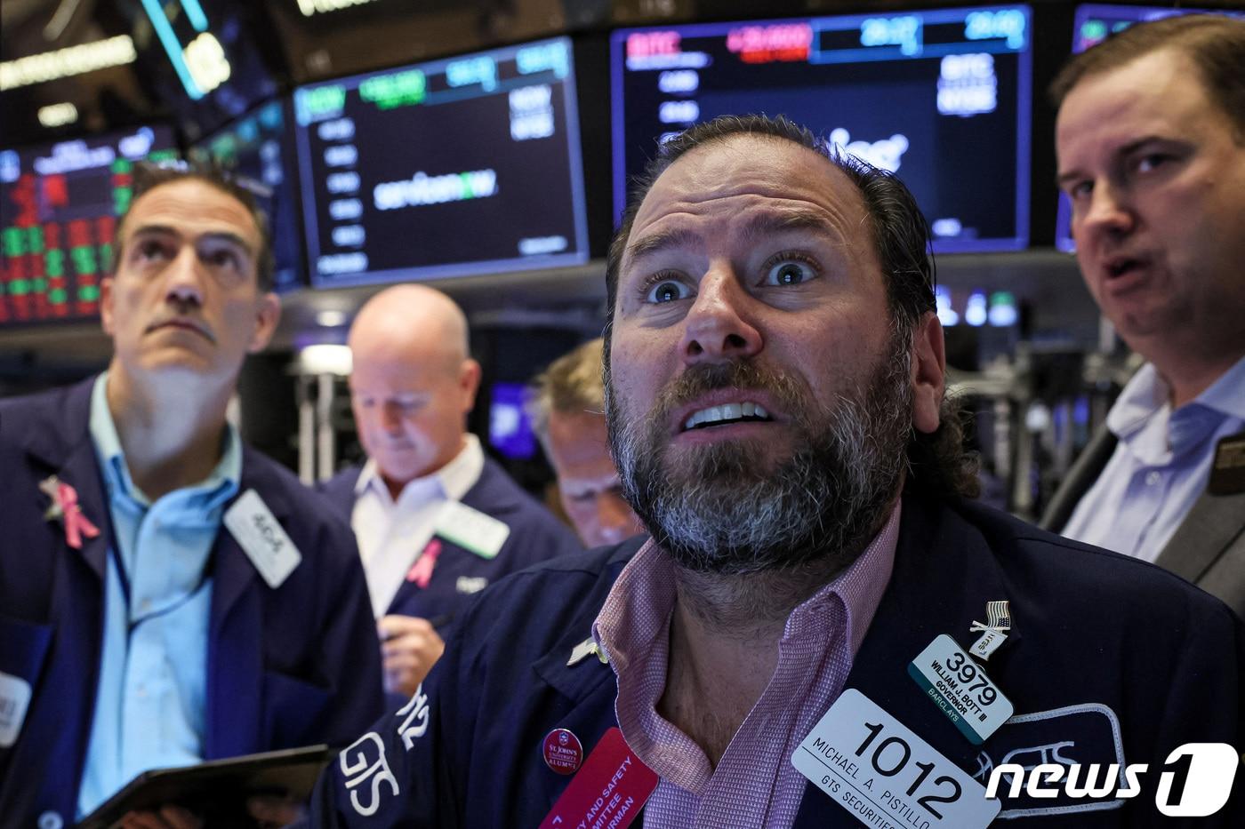 미증시 트레이더들. ⓒ 로이터=뉴스1