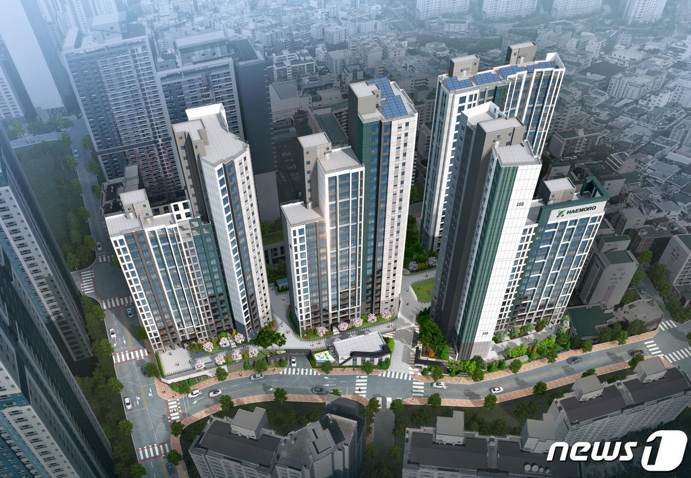 부산 '시청역 해모로 센티아' 조감도(HJ중공업 제공).