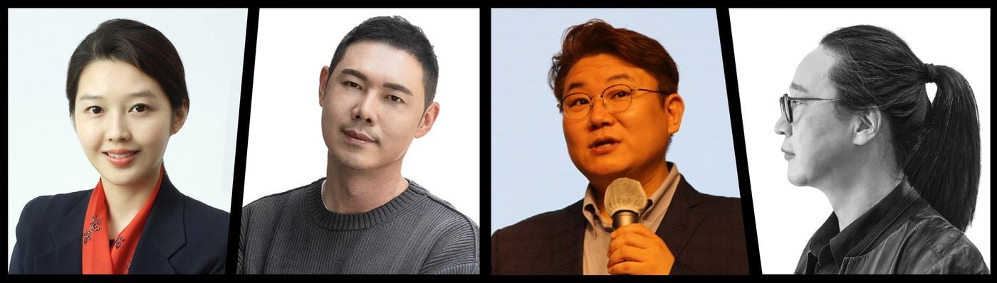 본문 이미지 - 왼쪽부터 전미영, 유정수, 김덕진, 송길영 강연자(교보문고 제공)