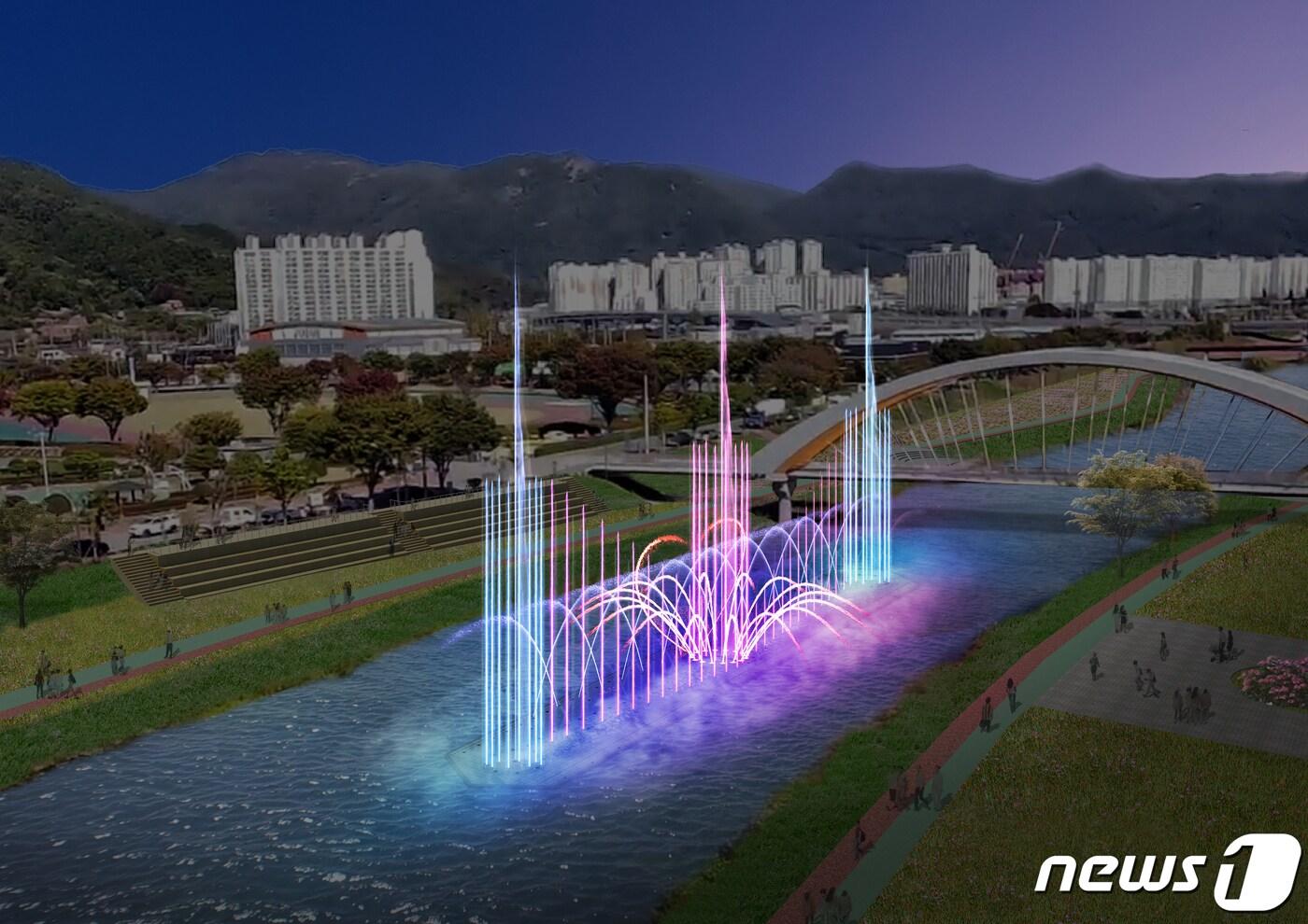 본문 이미지 - 화순천 꽃강길 조성 사업 ⓒ News1