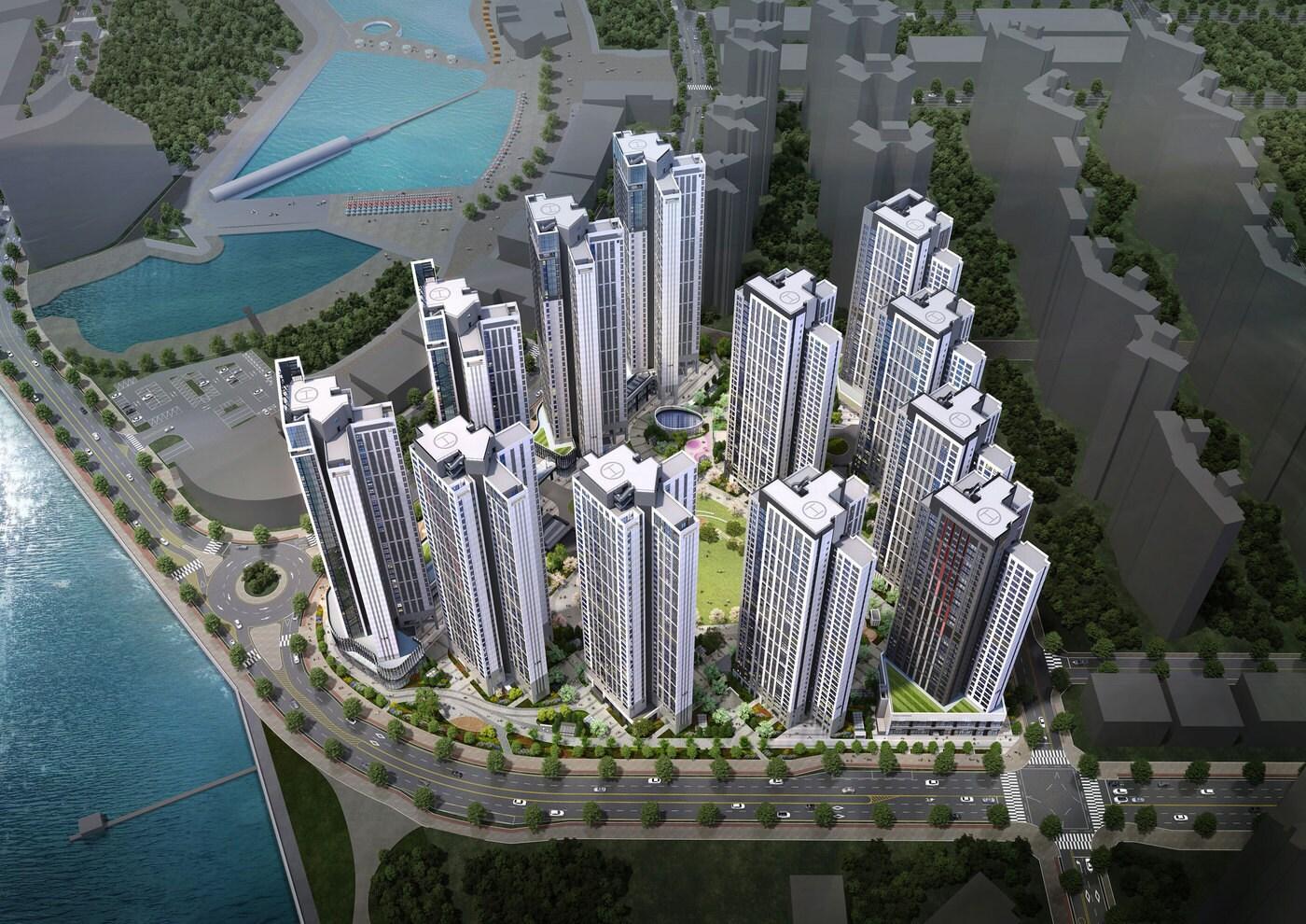 힐스테이트 더웨이브시티 투시도(현대건설 제공)