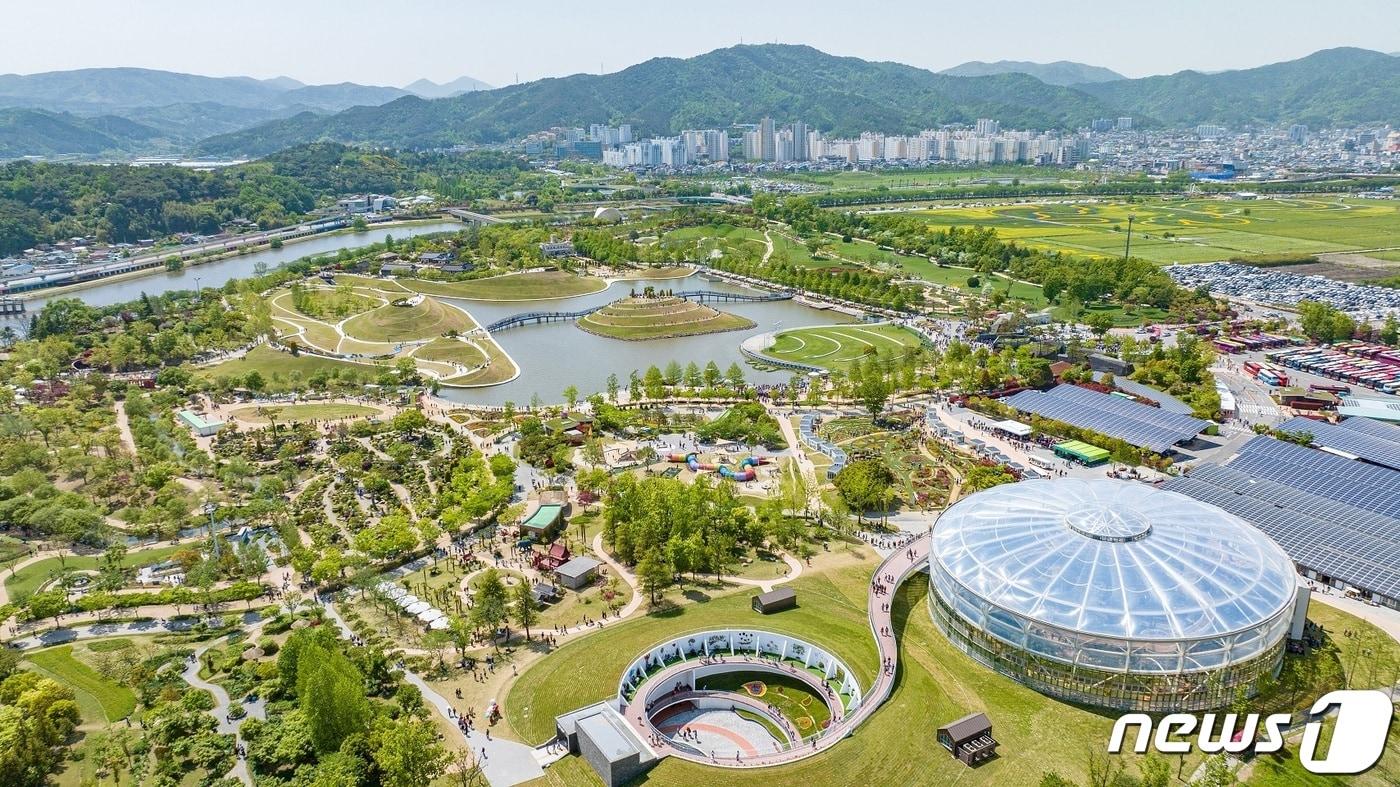본문 이미지 - 순천만정원박람회장 전경. 뉴스1 DB