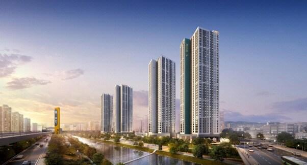 본문 이미지 - 의정부 푸르지오 클라시엘 조감도(대우건설).