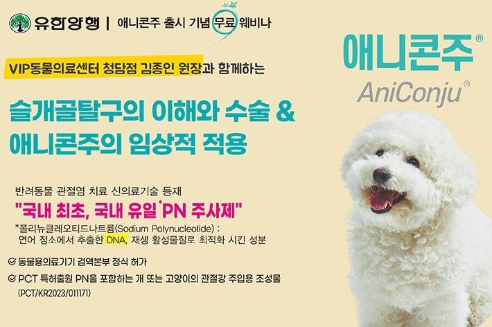 본문 이미지 - 유한양행 '애니콘주'  출시 기념 무료 웨비나 포스터  ⓒ 뉴스1