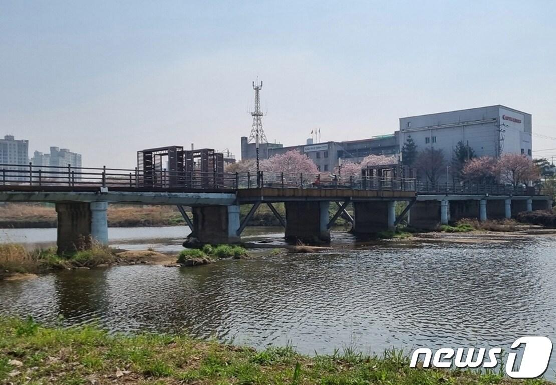 본문 이미지 - 충북 증평군 증평읍 송산리 송산교.(증평군 제공)/뉴스1
