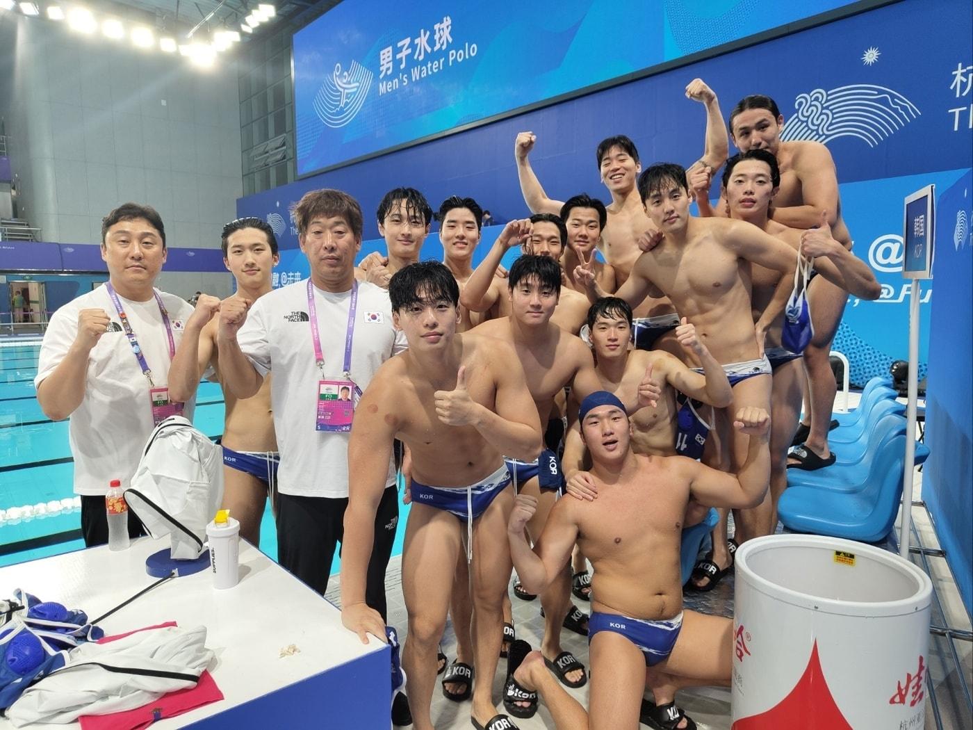 본문 이미지 - 남자 수구대표팀.(대한수영연맹 제공)