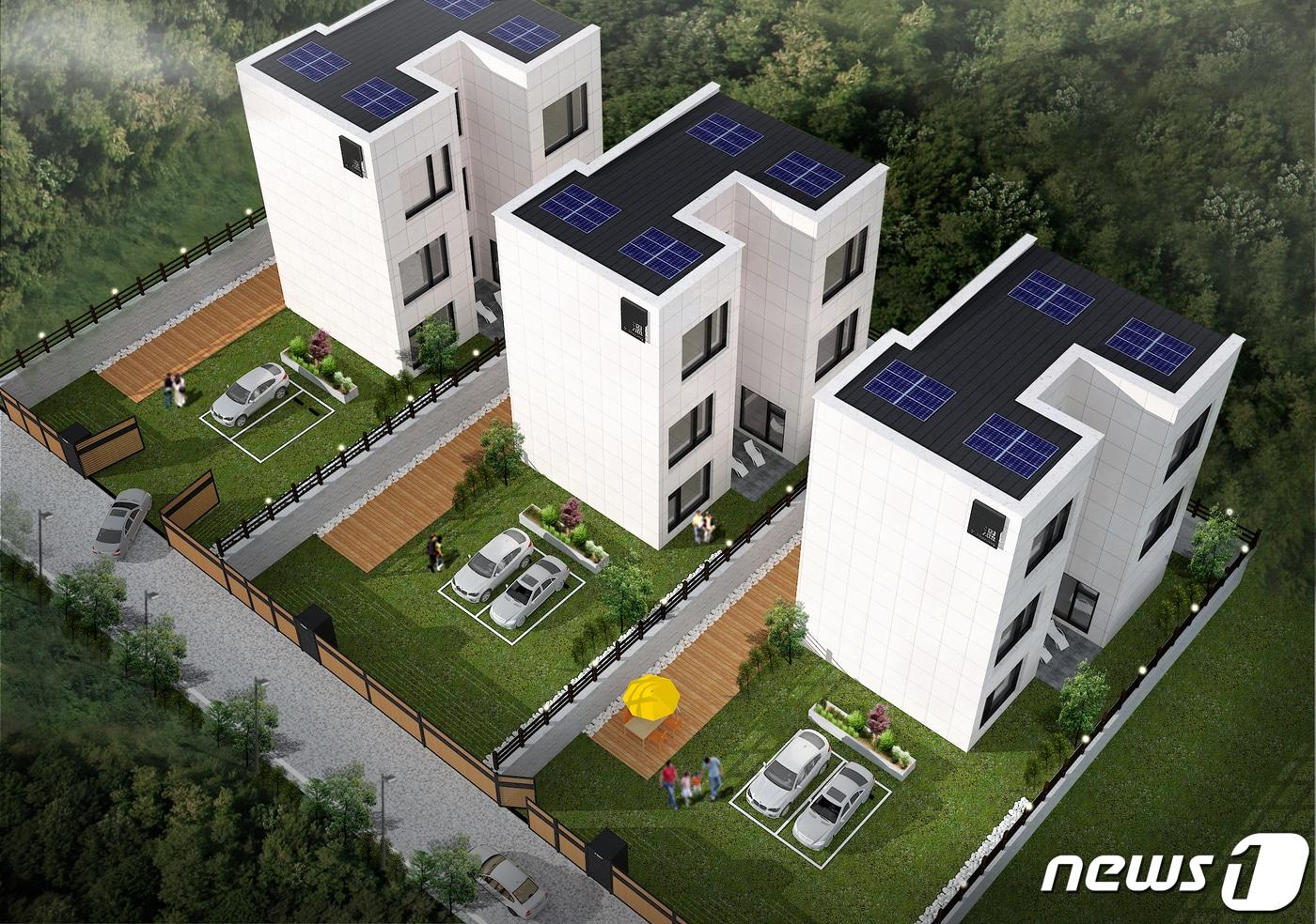 전북 완주 혁신도시에 조성되는 타운하우스 온 조감도./뉴스1