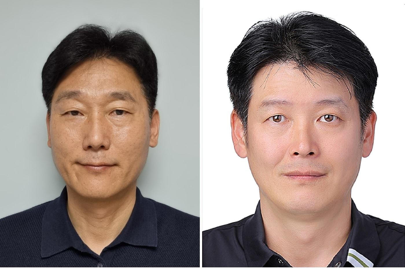 LG의인상을 받은 강충석씨(왼쪽)와 김진홍씨