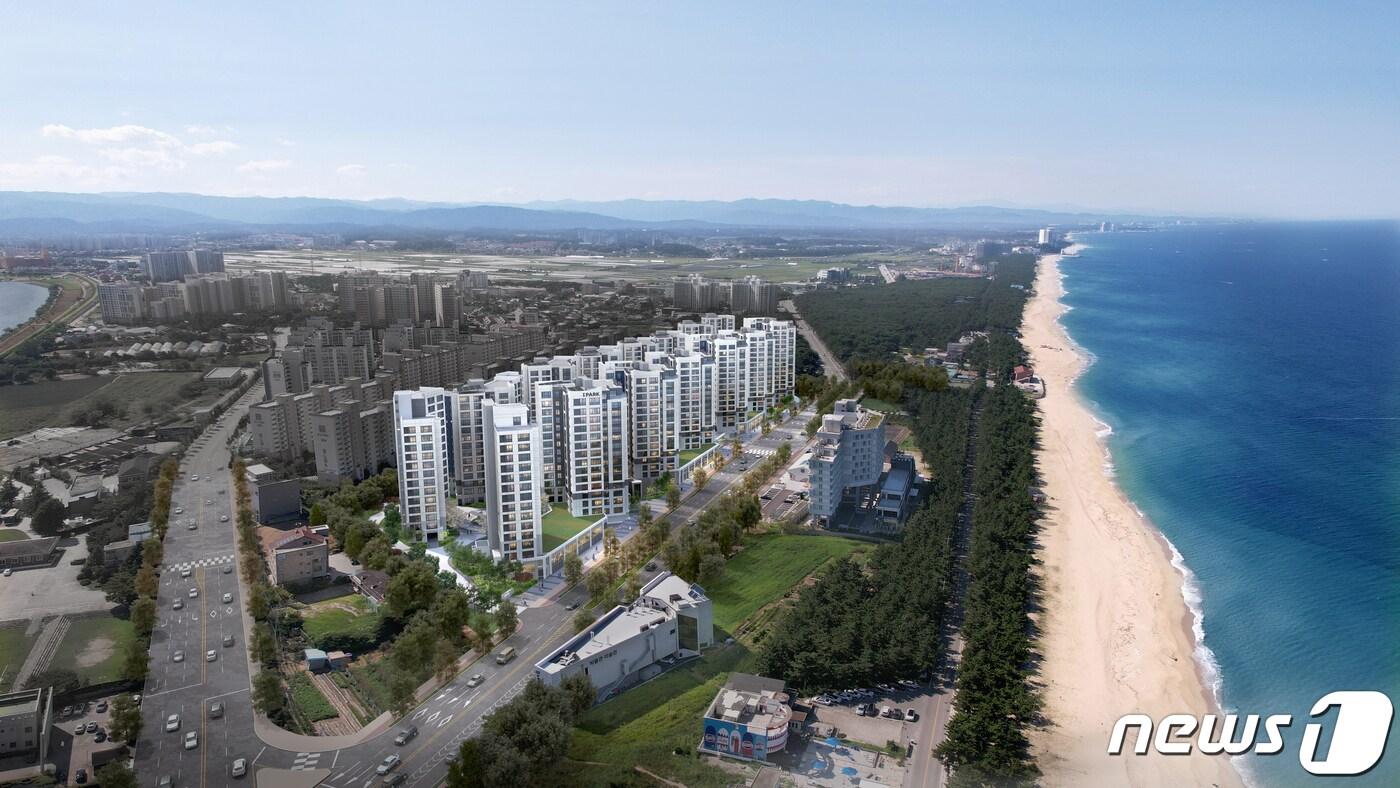 강릉 오션시티 아이파크 조감도.(업체 제공)