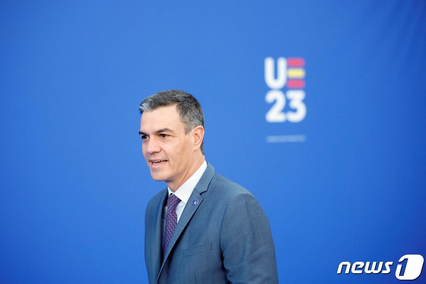 6일&#40;현지시간&#41; 스페인 그라나다에서 열린 EU 비공식 정상회의에 페드로 산체스 스페인 총리가 참석했다. 2023.10.06/ ⓒ 로이터=뉴스1 ⓒ News1 문혜원 기자