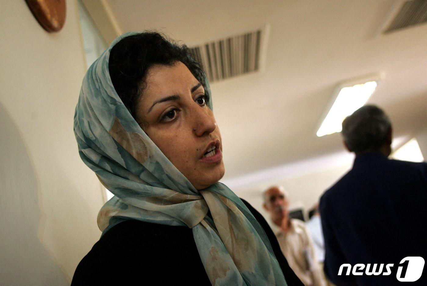 이란 여성 인권운동가 나르게스 모하마디. 2007.6.25 ⓒ AFP=뉴스1 ⓒ News1 국제부 공용 기자