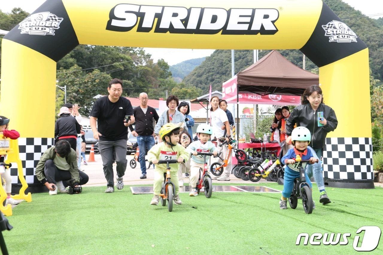 본문 이미지 - 7일 충북 보은에서 열린 '1회 휠러스 페스티벌' 행사장을 찾은 가족단위 나들이객들이 즐거운 시간을 보내고 있다. (보은군 제공) /뉴스1