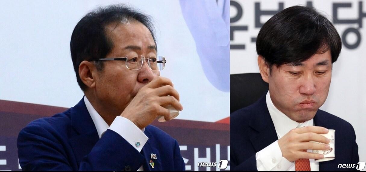 본문 이미지 -  홍준표 대구시장과 하태경 국민의힘 의원. ⓒ 뉴스1