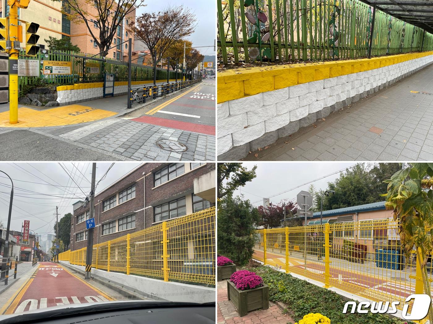 본문 이미지 - 공공디자인 적용 울타리·담벼락 모습&#40;노루페인트 제공&#41; 