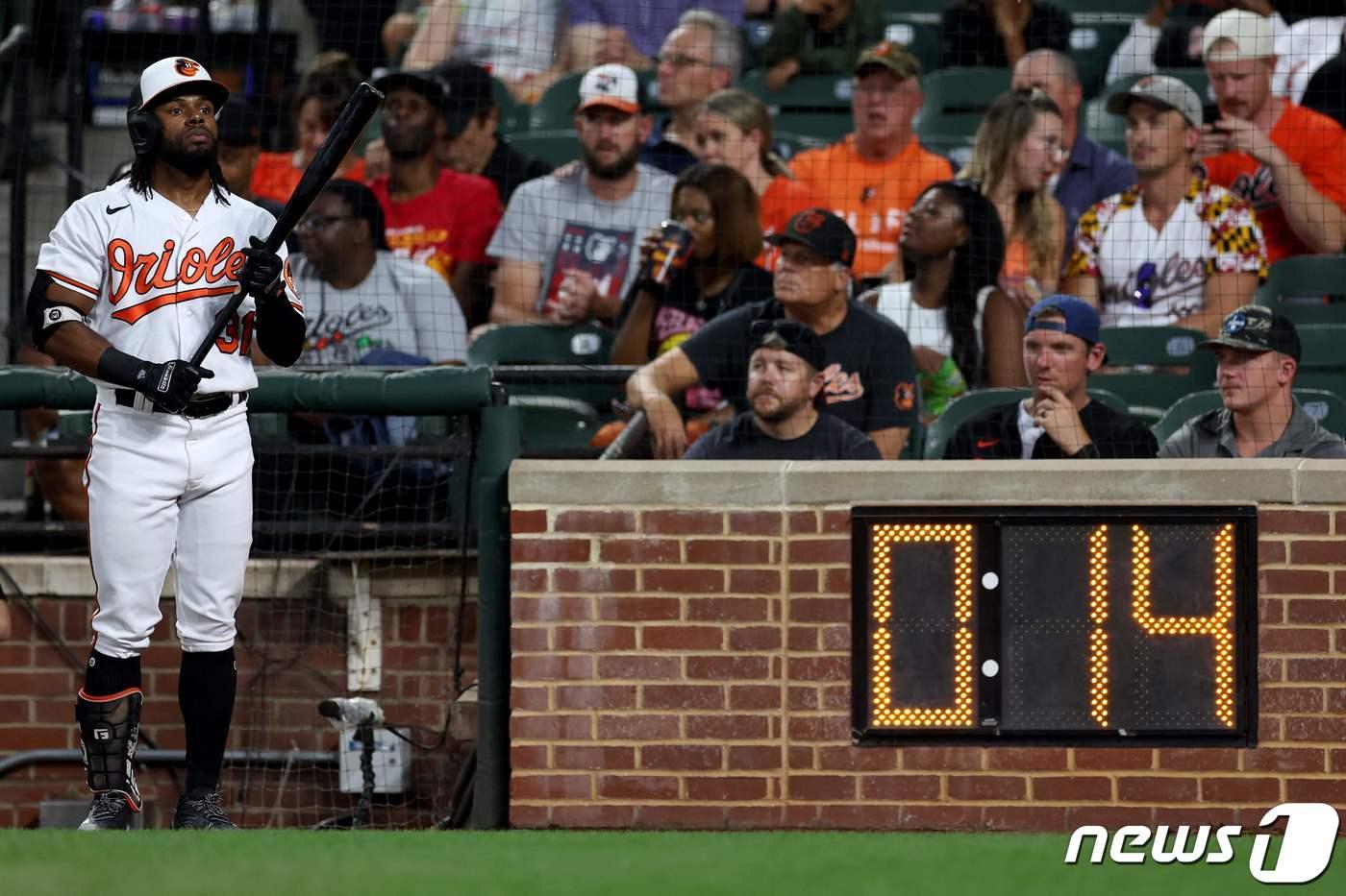 본문 이미지 - 메이저리그 피치 클락 시행 장면.ⓒ AFP=뉴스1