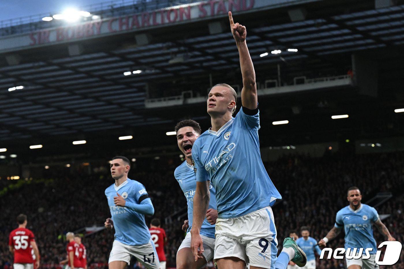 본문 이미지 - 맨시티의 경기 모습 ⓒ AFP=뉴스1