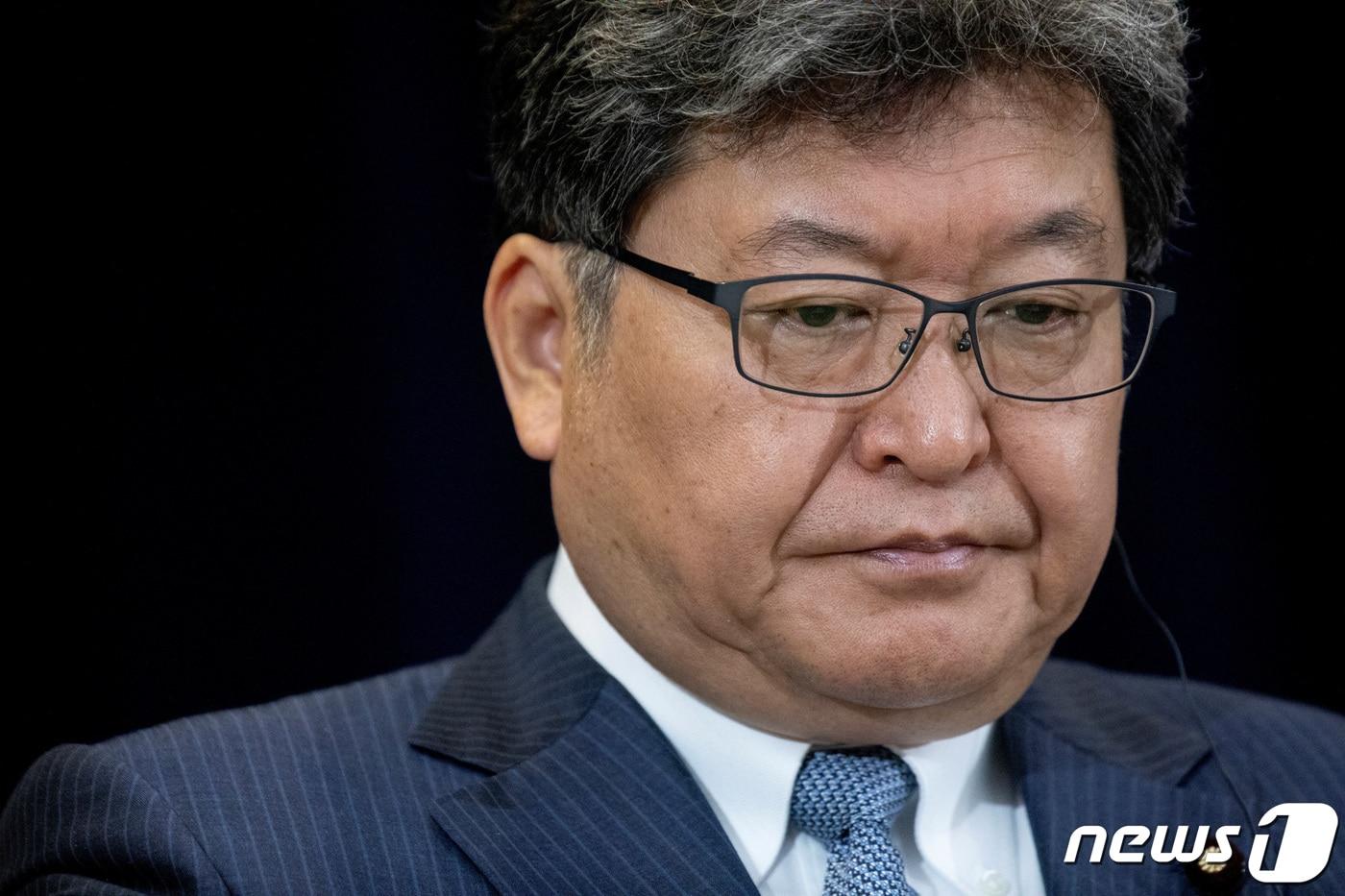 하기우다 고이치 일본 자민당 간사장 대행.  ⓒ 로이터=뉴스1 ⓒ News1 정지윤 기자