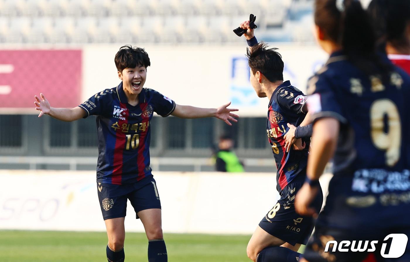 여자축구 간판 지소연이 2년 만에 수원FC 복귀를 앞두고 있다. /뉴스1 ⓒ News1 구윤성 기자