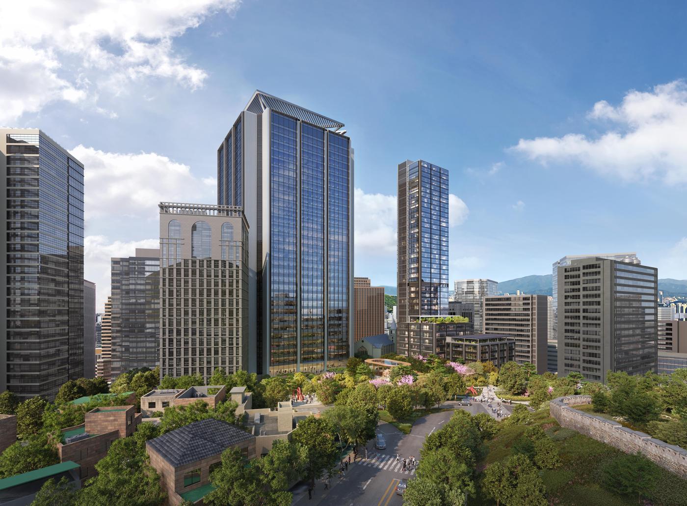 본문 이미지 - 힐튼호텔 조감도 예시(서울시 제공)