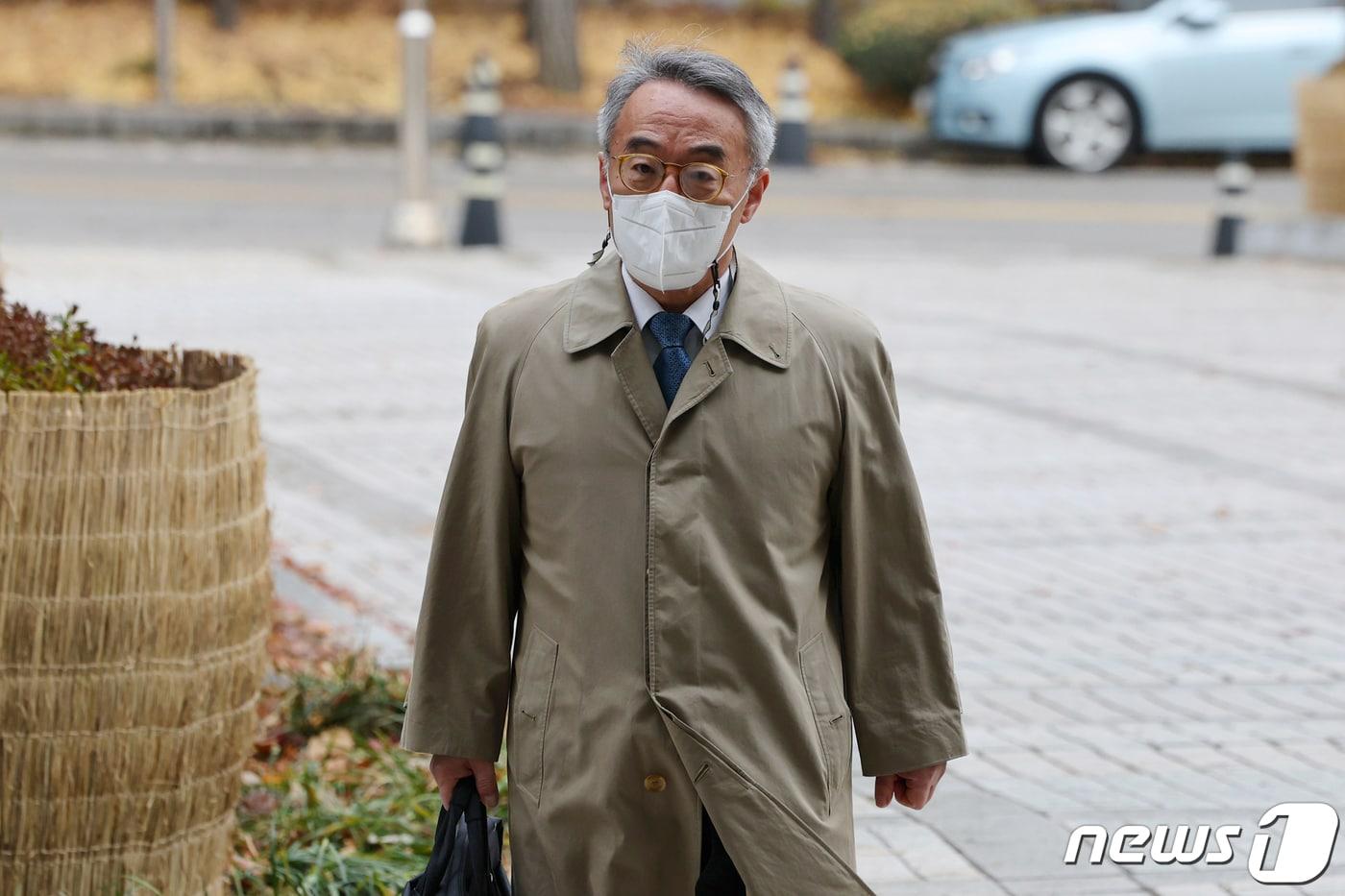 &#39;사법행정권 남용&#39; 의혹으로 기소된 임종헌 전 법원행정처 차장. &#40;공동취재&#41; 2023.11.27/뉴스1 ⓒ News1 안은나 기자