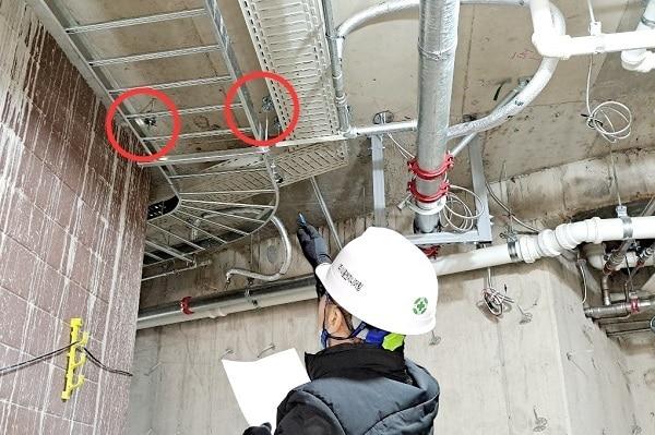 본문 이미지 - 분당서울대학교병원 복합진료지원동 내진행거 시공 전경. (사진제공 = 범호정공)