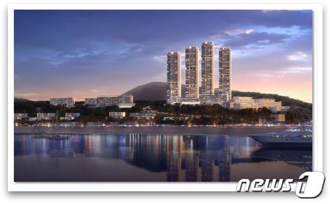 본문 이미지 - 동해안권경제자유구역 망상2지구 조감도.(동해안권경제자유구역청 제공) 2023.11.29/뉴스1