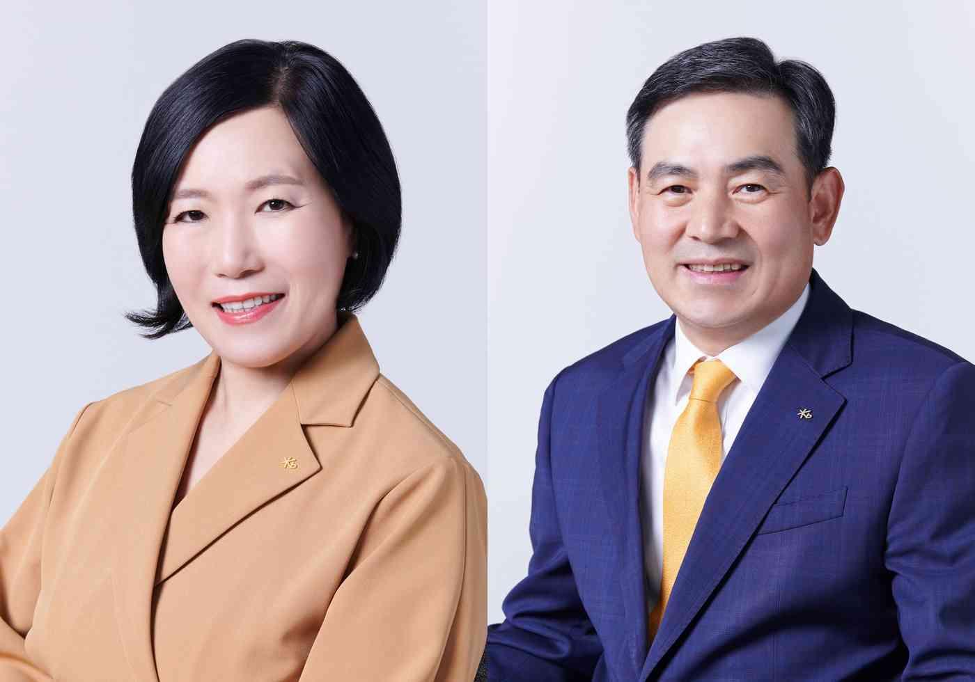 KB증권의 박정림(왼쪽)·김성현 사장(KB증권 제공)/뉴스1