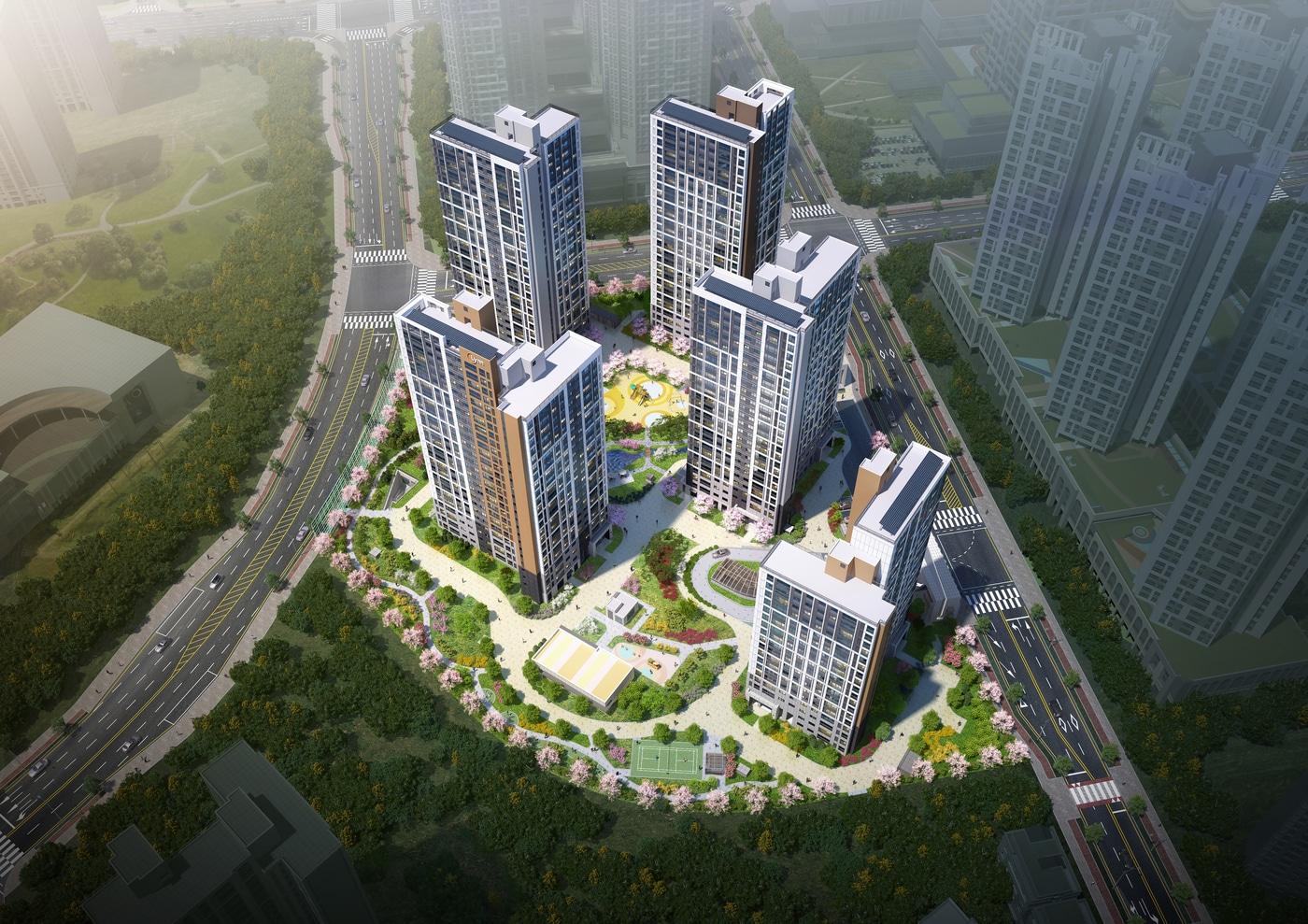 파주 운정신도시 우미린 더 센텀 조감도./우미건설 제공