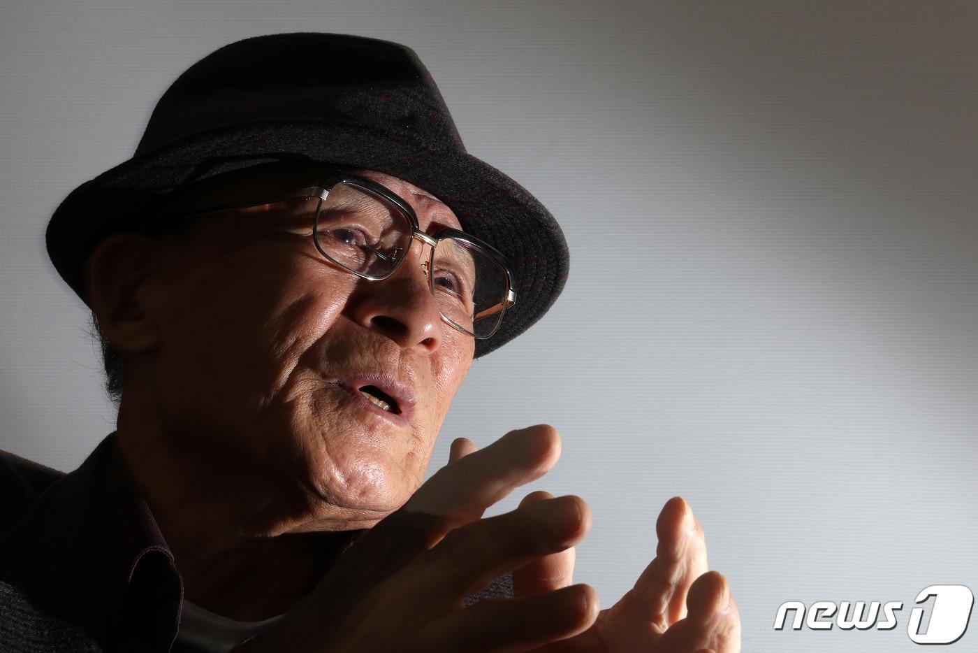 김충립 전 특전사 보안반장이 30일 서울 종로구 공유오피스에서 뉴스1과 인터뷰를 갖고 있다. 2023.11.30/뉴스1 ⓒ News1 이동해 기자