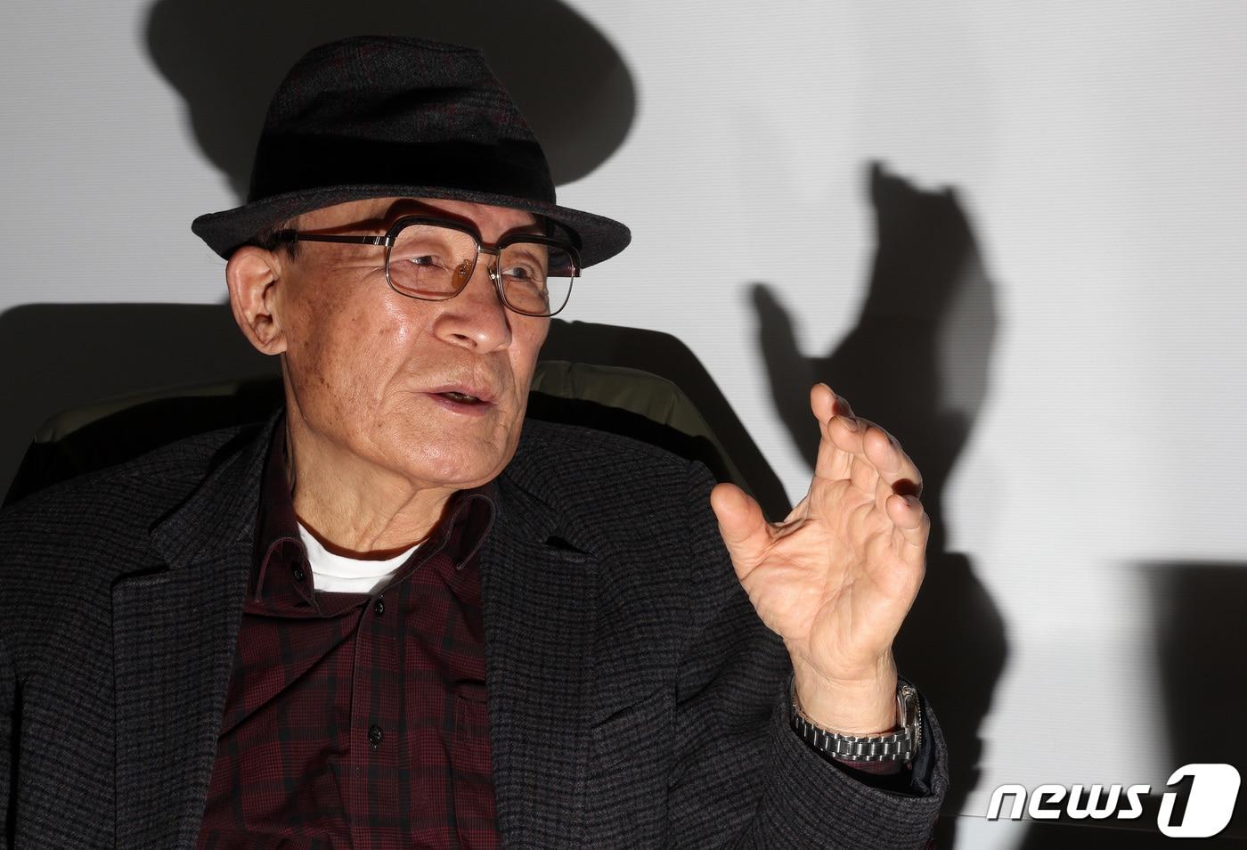 김충립 전 특전사 보안반장이 지난해 11월 30일 서울 종로구 공유오피스에서 뉴스1과 인터뷰를 갖고 있다. 2023.11.30/뉴스1 ⓒ News1 이동해 기자