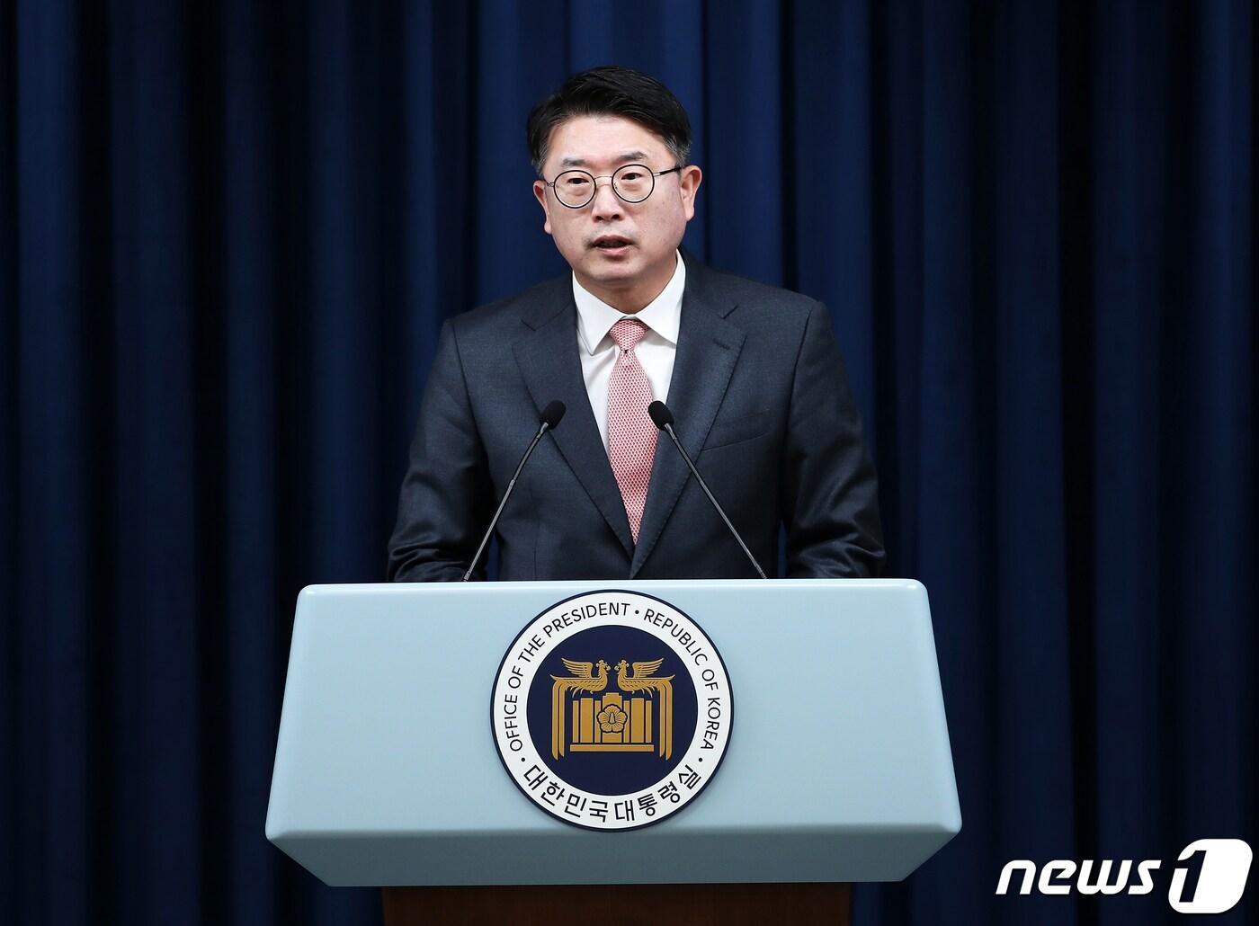 본문 이미지 - 장상윤 대통령실 사회수석. 2023.11.30/뉴스1 ⓒ News1 오대일 기자