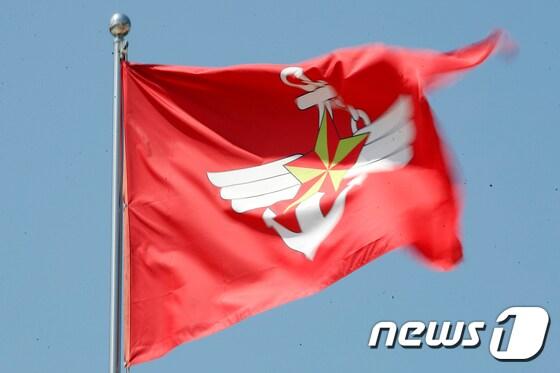 본문 이미지 - 국방부 깃발. 2021.6.4/뉴스1 ⓒ News1