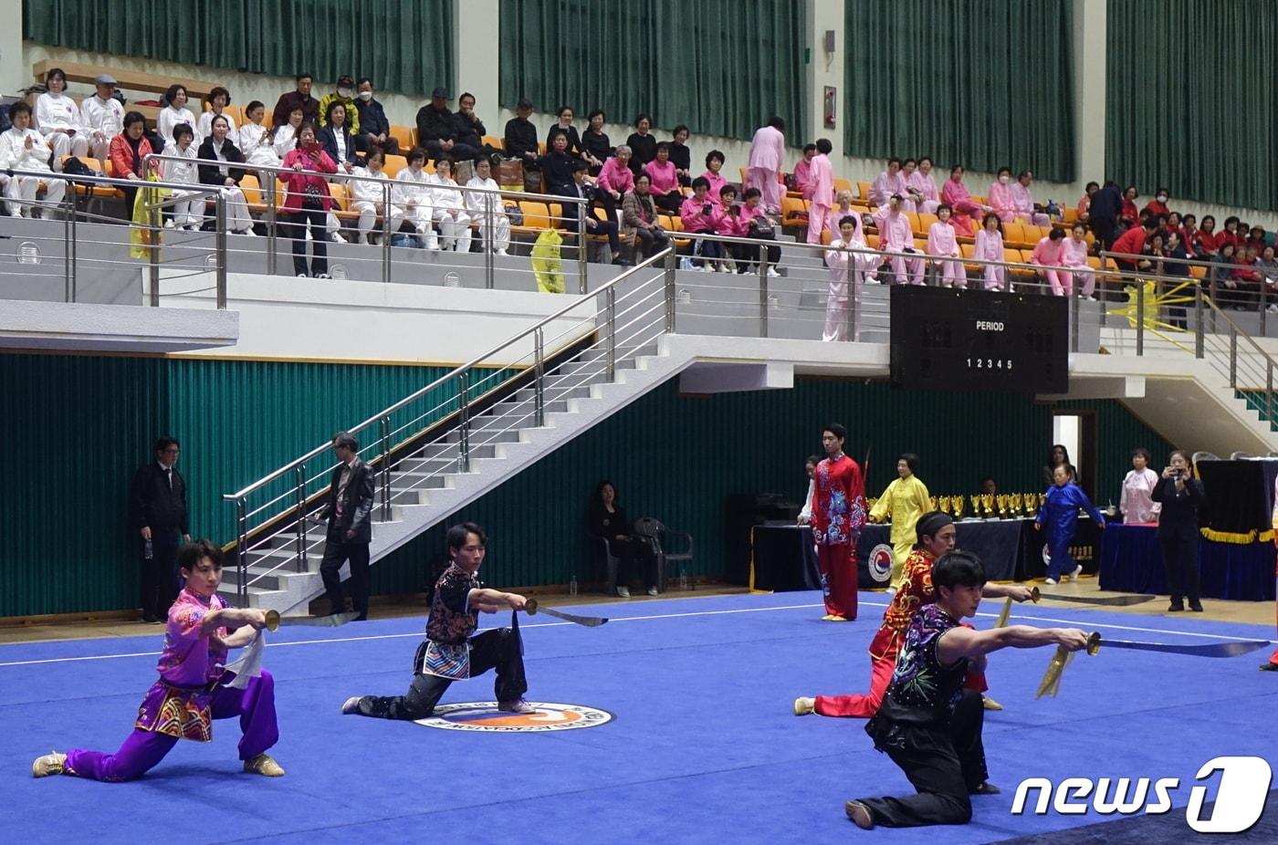 충북 보은군에서 열린 27회 전국학생우슈선수권대회 모습. (보은군 제공) /뉴스1 