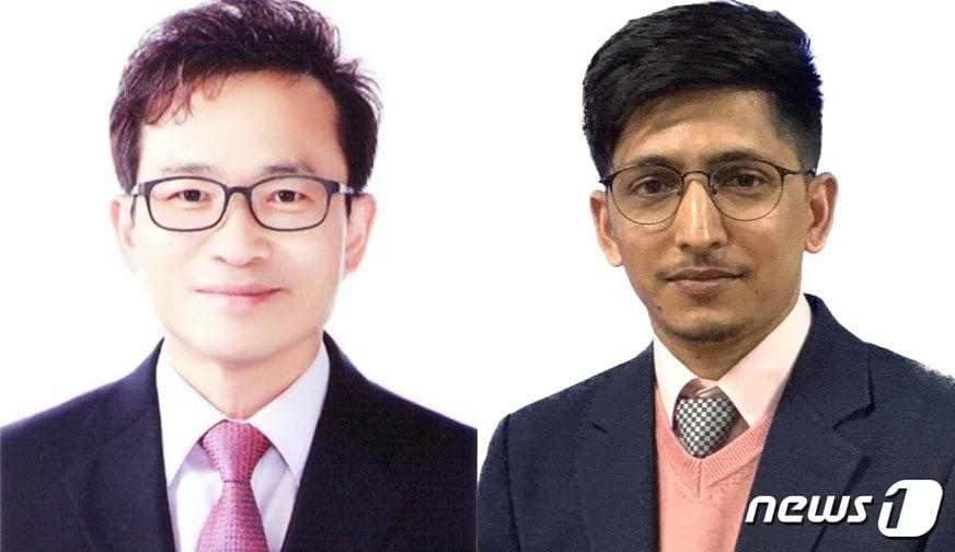 본문 이미지 - 왼쪽부터 유동진 전북대교수, 밀란바부포델 박사/뉴스1