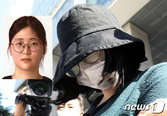 본문 이미지 - 20대 또래 여성을 살해하고 시신을 유기한 혐의를 받는 정유정(23)이 지난 6월 2일 부산 동래경찰서에서 검찰로 송치되고 있다. 2023.6.2 ⓒ News1 노경민 기자 