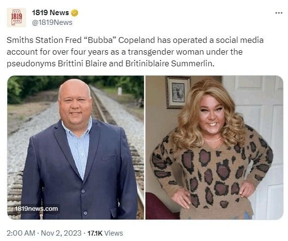 본문 이미지 - 버바 코플랜드(49) 스미스 스테이션 시장. (1819뉴스 SNS 갈무리)