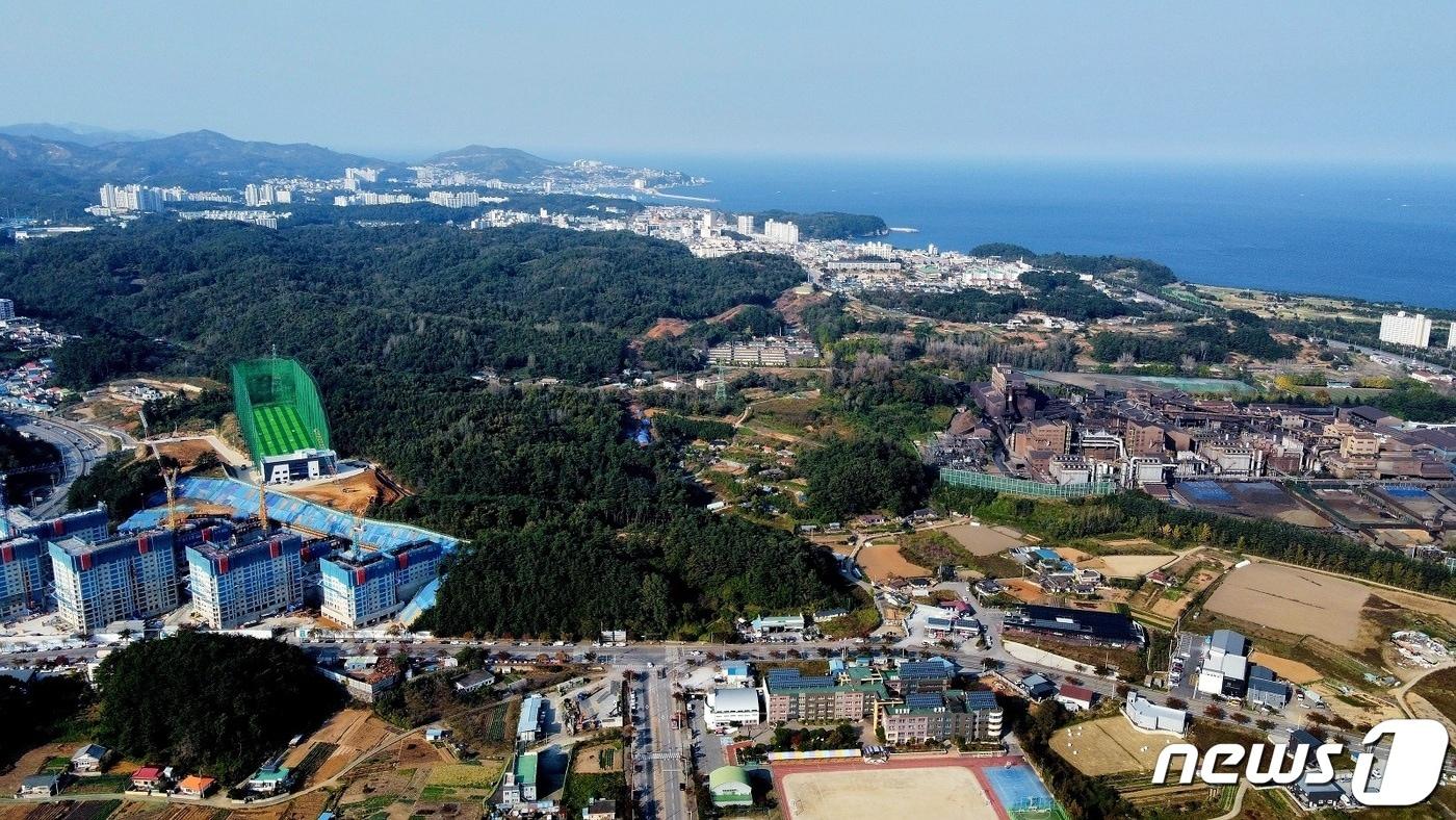 동해시 봉오동~용정동 일대 전경.(동해시 제공) 2023.11.9/뉴스1